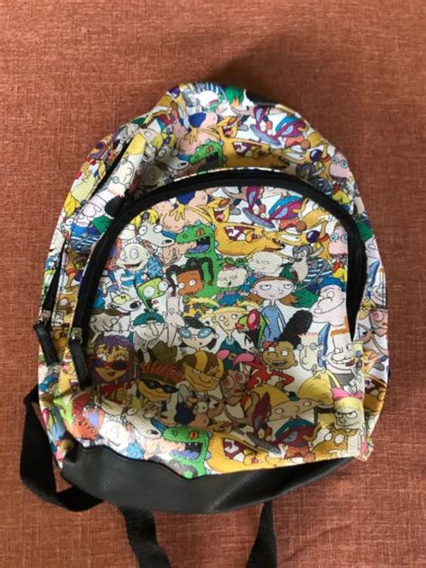 NICKELODEON 90’S NICKTOONS Cartoon Characters Backpack 2017 Rugrats 13” £19.67 - PicClick UK