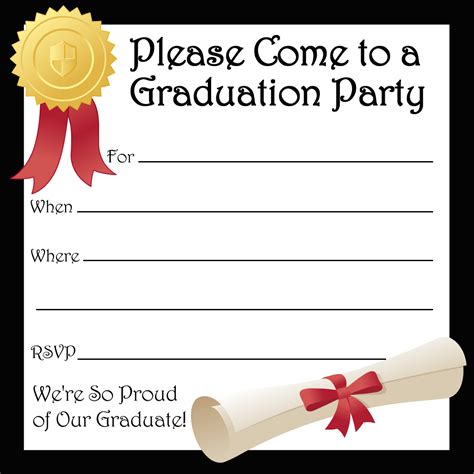 Free Printable Graduation Invitations For Preschool