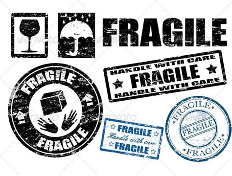 Fragile stamps | Sticker stock, Stamp, Print stickers