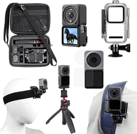 Amazon.com: PellKing Accessories Kit for DJI Action 2,Including Hard Shell Carrying Case with ...