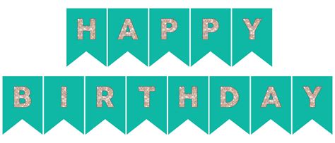 Happy Birthday Banner Printable