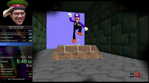 [Former WR] SM64 Online - 1 Star (Waluigi) in 9:44 - YouTube