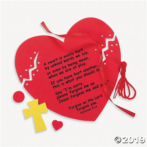 Forgiveness Heart Craft Kit - Discontinued | Heart crafts, Craft kits ...