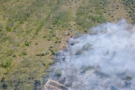 Forest Fire, Smoke of Surrounding Area. Smoke and Fire Stock Image - Image of safety, wildfire ...