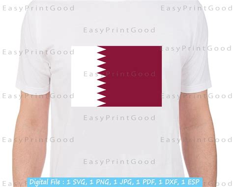 Qatar Flag Svg Bundle Qatar Name Qatar National Nation - Etsy