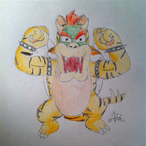 Art, doodles and songs — My perception of Bowser in a cat suit, from Super...