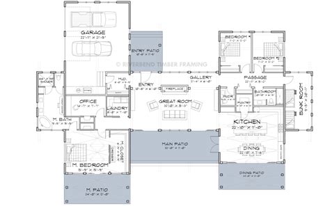 Mineral Point | Midwest Modern Farmhouse Floor Plan | Farmhouse floor plans, Single story house ...