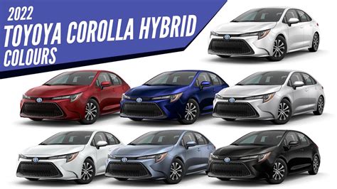 2022 Toyota Corolla Hybrid Sedan - All Color Options - Images ...