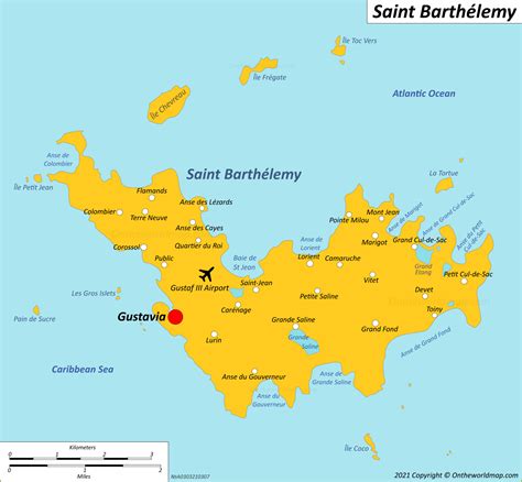 Saint Barthélemy Map | France | Maps of St. Barts