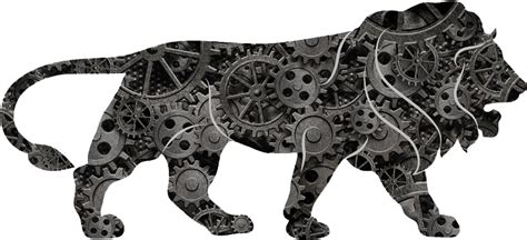 Made In India Mechanical Dog Steampunk Gear Art Free PNG | PNG All