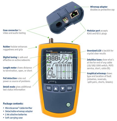 MicroScanner™ Cable Verifier Series | Fluke Networks