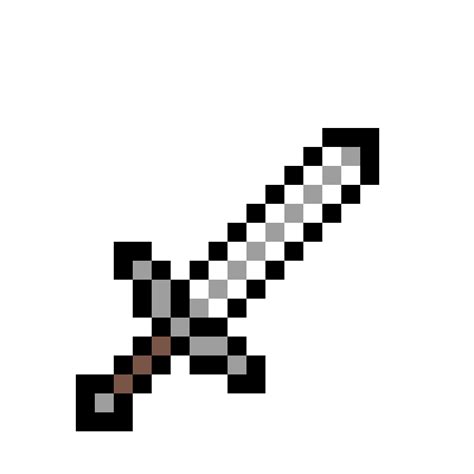 Minecraft Iron Sword Transparent Background