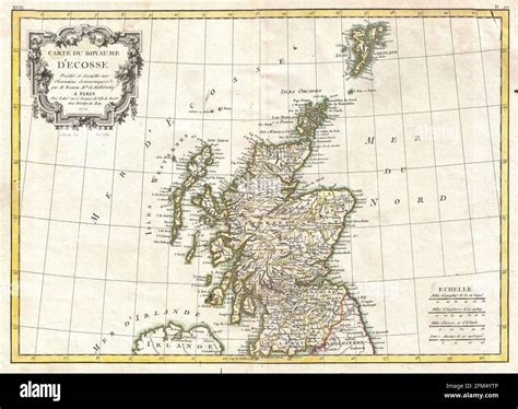 Vintage copper engraved map of Scotland from 18th century. All maps are ...