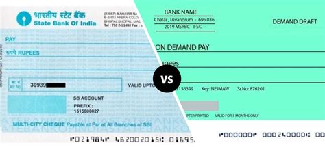 Differences Between a Cheque and Demand Draft – Legal 60