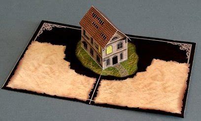 Haunted House Pop-Up Card Free Paper Craft - Papercrafts