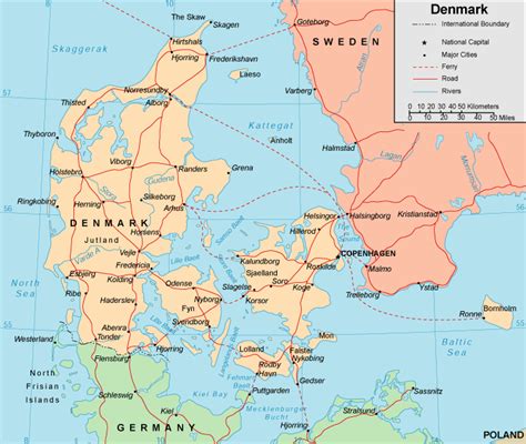 Bornholm Denmark Map - TravelsFinders.Com