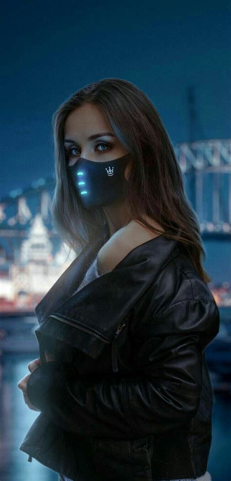 Face Mask Girls Aesthetic graphy For Smart Phones Home & Lock Screen. Deep Dark 1080. Mask girl ...