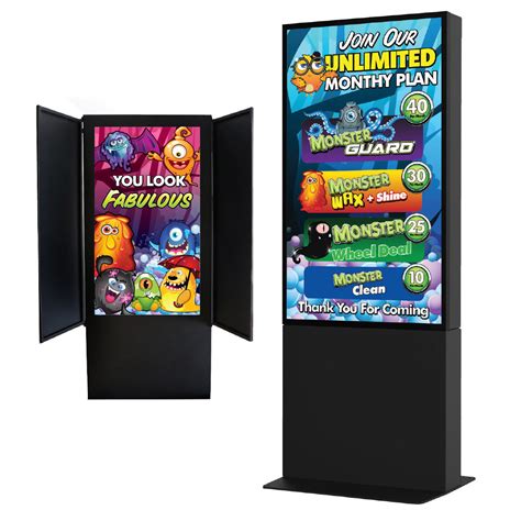 Digital Display Menu 55" with Security Doors - Mr. Foamer Car Wash ...