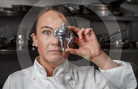 39541160-Cail Bruich head chef Lorna McNee pictured holding a model of ...