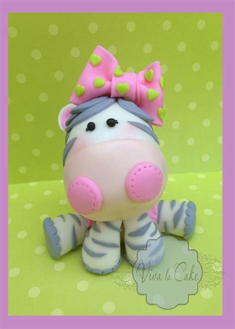 Birthday Cakes - Baby Zebra topper made out of fondant Fondant Figures, Fondant Cake Toppers ...