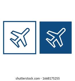 Airplane Mode Symbol Located Square Frame Stock Vector (Royalty Free) 1668175255 | Shutterstock