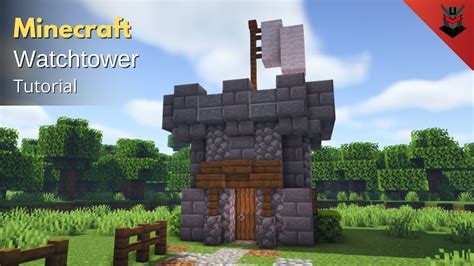 Minecraft: How to Build a Small Medieval Watchtower | Simple Watchtower ...