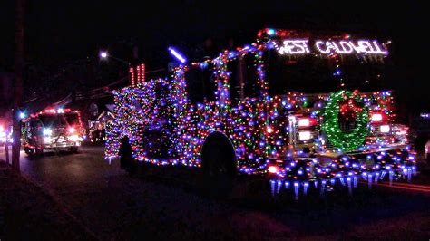 Fire Truck Christmas Parade Lights And Sirens 1st Annual Bergenfield NJ ...