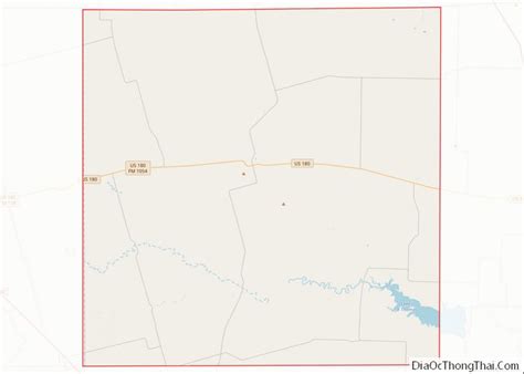 Map of Borden County, Texas - Thong Thai Real