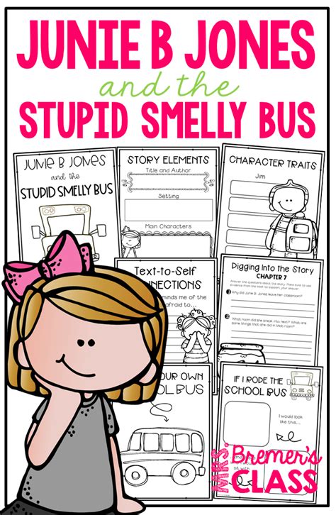 Junie B. Jones and the Stupid Smelly Bus | Book Study Activities | Book study, Book activities ...