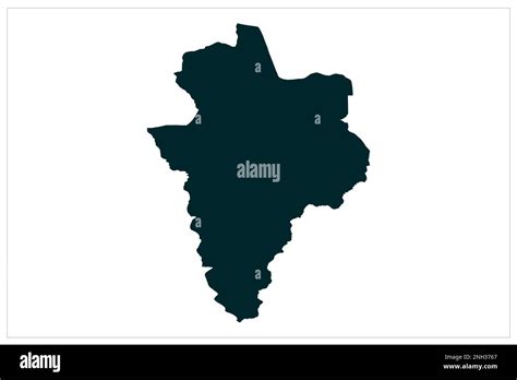 Korce Region Albania Map illustration on white background Stock Photo ...