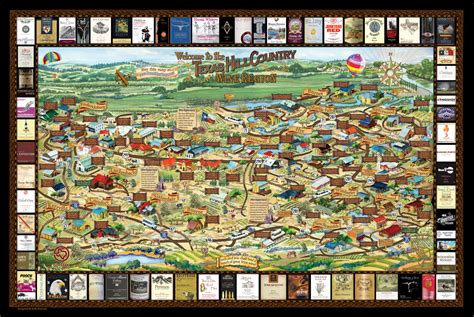 Texas Hill Country Wine Trail Map | Printable Maps