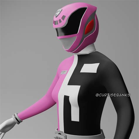 ArtStation - Pink SPD Ranger / DekaPink (Power Rangers / Super Sentai)