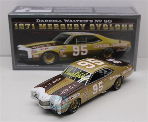 Darrell Waltrip Autographed #95 Terminal Transport 1971 Mercury Cyclone 1:24 University of ...