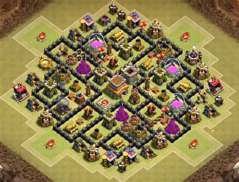 Best Clsah Of Clans War Bases - COC Layouts, Clash Of Clans War Layouts: TH8 War Bases anti ...