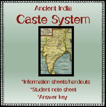 Ancient India - Caste System - Information Sheets/Handouts and Student ...