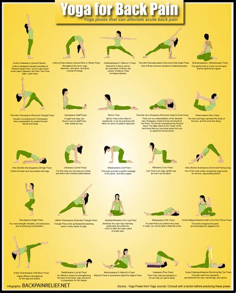 Yoga Poses For Back Pain Relief (Infographic) | Ergonomics Fix