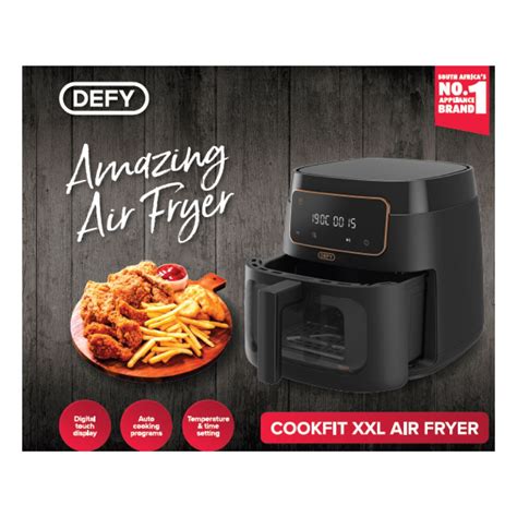 Defy Airfryer 7.6L Black - Showspace