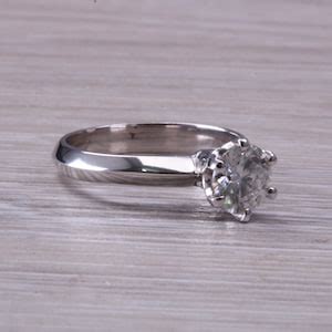 One Carat Diamond Solitaire, Certified Round Diamond - Etsy UK