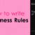 How To Write Business Rules – Templates, Forms, Checklists intended for Business Rules Template ...
