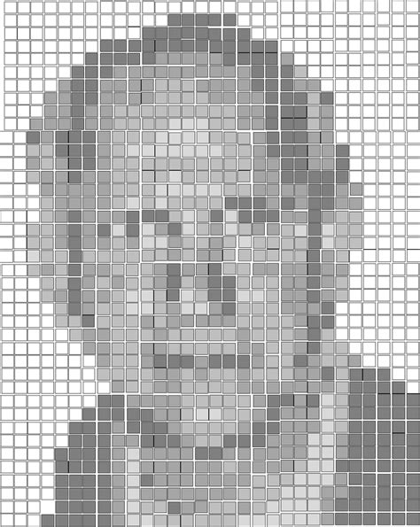 Tutorial: Designing a Pixelated Portrait Quilt | East Dakota Quilter Pixel Quilt Pattern, Pixel ...