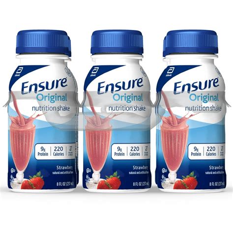 Ensure Original Nutritional Drink, Strawberry 8 fl oz, 6 Count ...