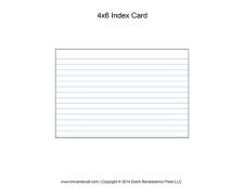 Printable Index Card Templates: 3x5 and 4x6 Blank PDFs
