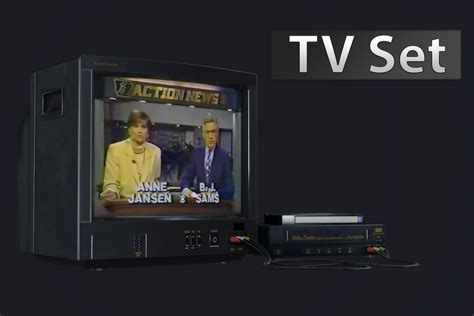 TV Set 90s | 3D Electronics | Unity Asset Store