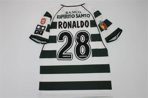 Sporting lisbon jersey shirt 2003 2004 cristiano ronaldo sporting cp trikot maillot maglia