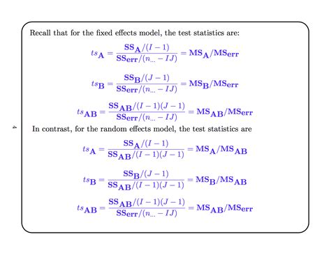 hypothesis testing - Two Way Anova with Mixed Effects Model - Cross ...