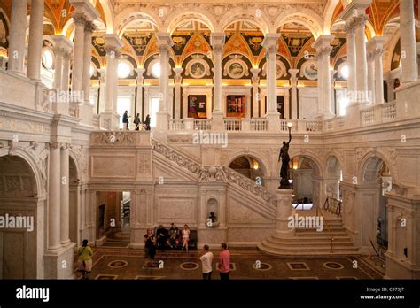 inside the national Library of Congress, Washington DC USA Stock Photo - Alamy