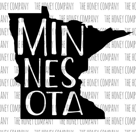 Minnesota SVG PNG DXF State Outline Instant Download - Etsy