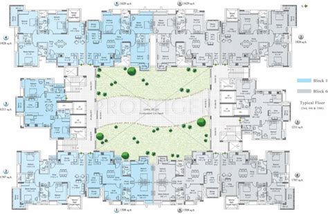 1, 2, 3, 4 BHK Cluster Plan Image - Appaswamy Real Estates Greensville for sale at ...