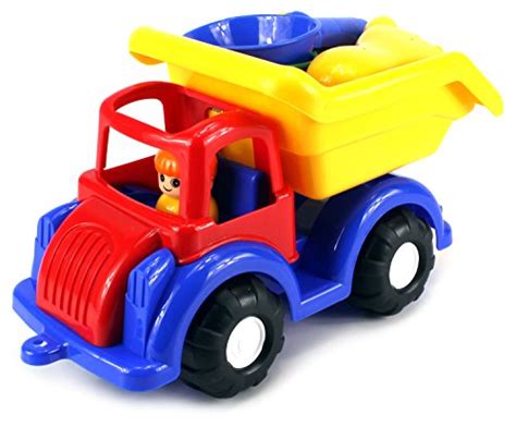 Gold Beach Dump Truck Tower Children's Kid's Toy Beach/Sandbox Playset w/ Toy Truck, Hand Tools ...