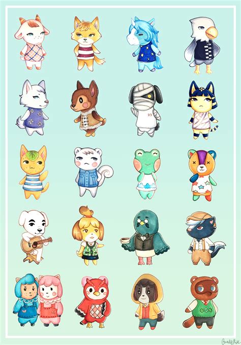 Animal Crossing Stickers | Animal crossing fan art, Animal crossing game, Animal crossing villagers